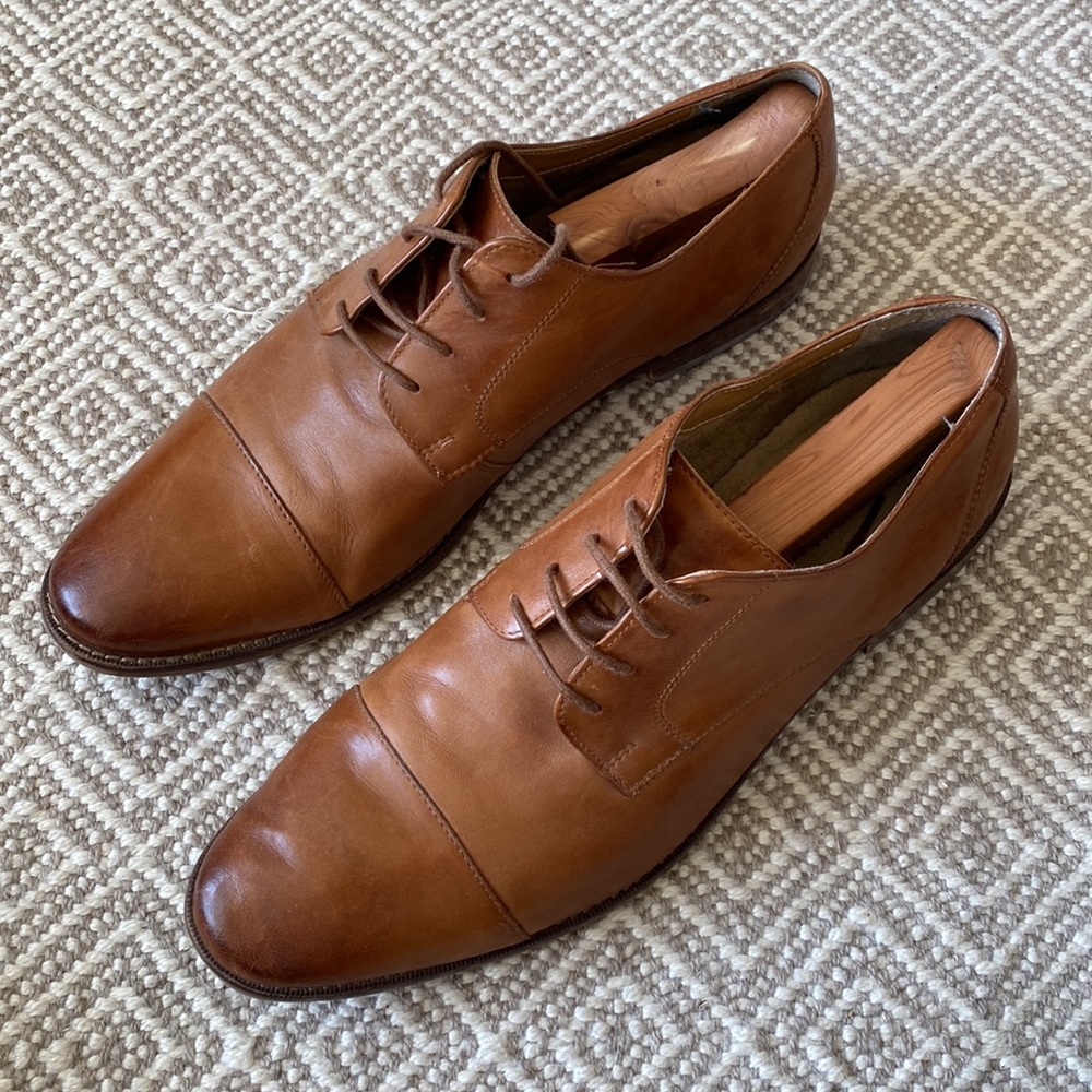 Florsheim Montinaro Cap Toe Brown Leather 11738  - Size 14D